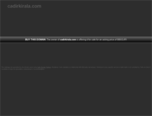 Tablet Screenshot of cadirkirala.com